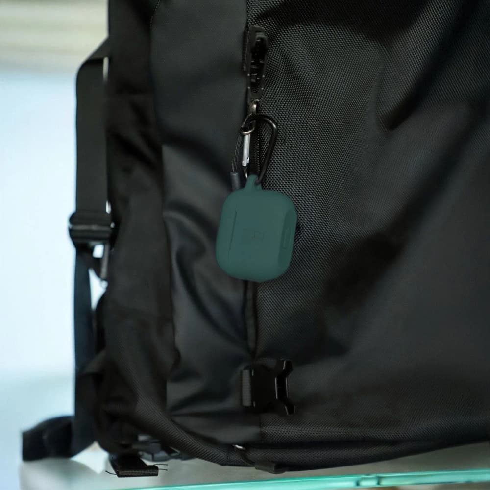 Bizon Case Fejhallgató Szilikon Apple AirPods 4 sötétzöld - 5