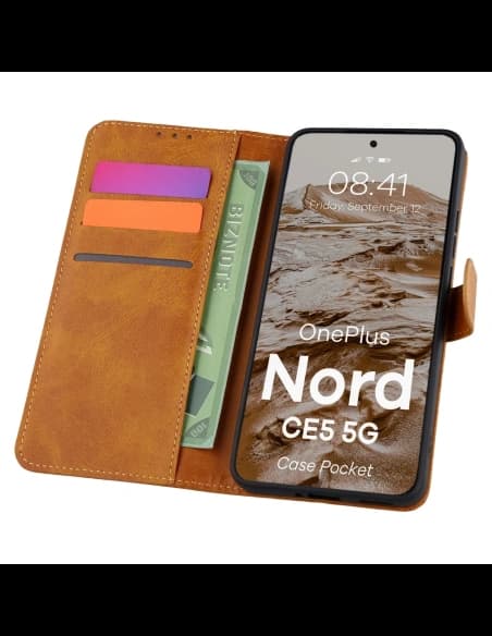 Bizon Case Pocket OnePlus Nord CE5 5G braun