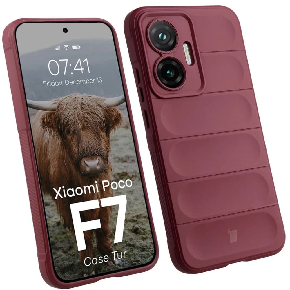 Bizon Case Tur Xiaomi POCO F7 burgundská