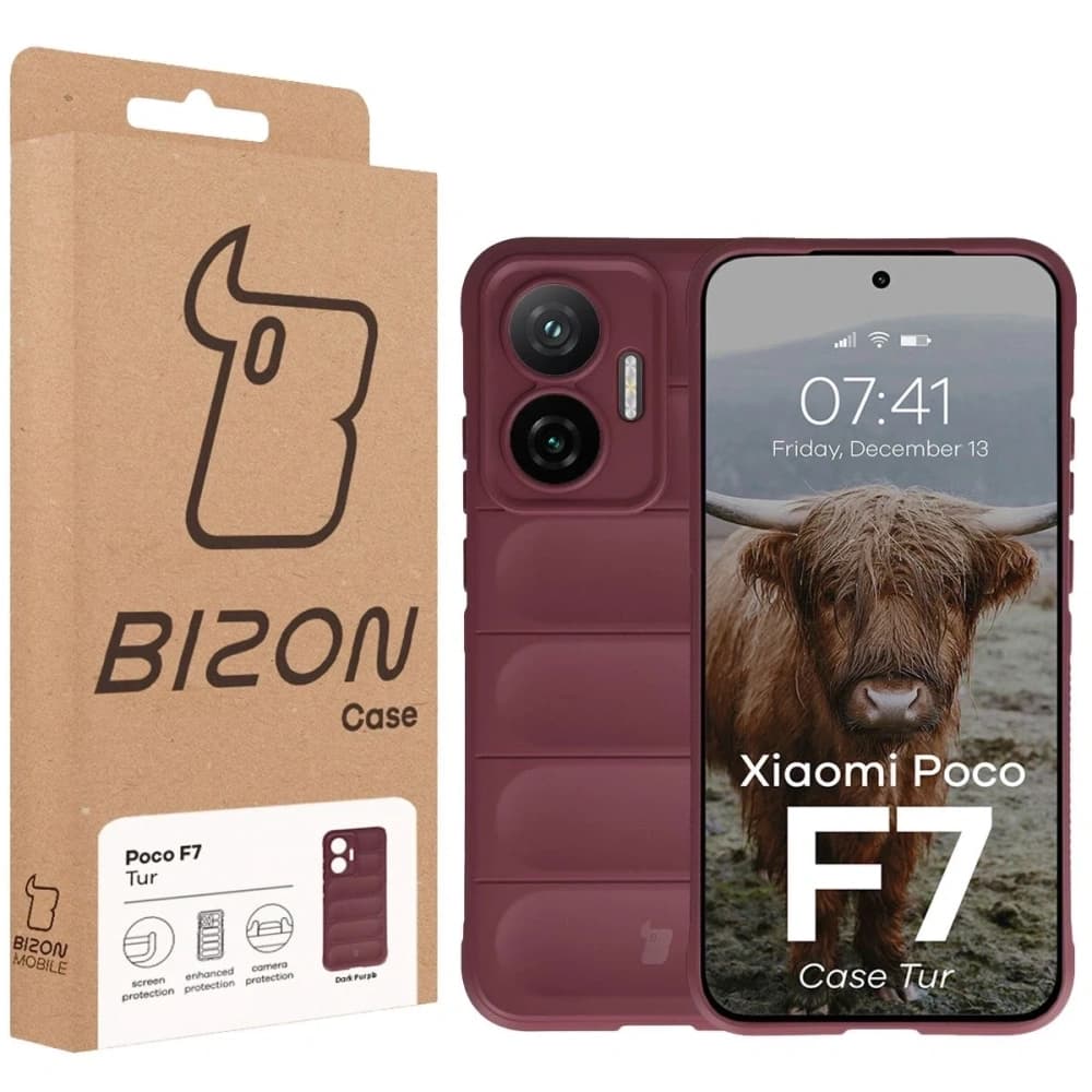 Bizon Case Tur Xiaomi POCO F7 burgundská - 8