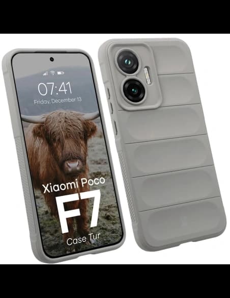 Bizon Case Tur Xiaomi POCO F7 světle šedá