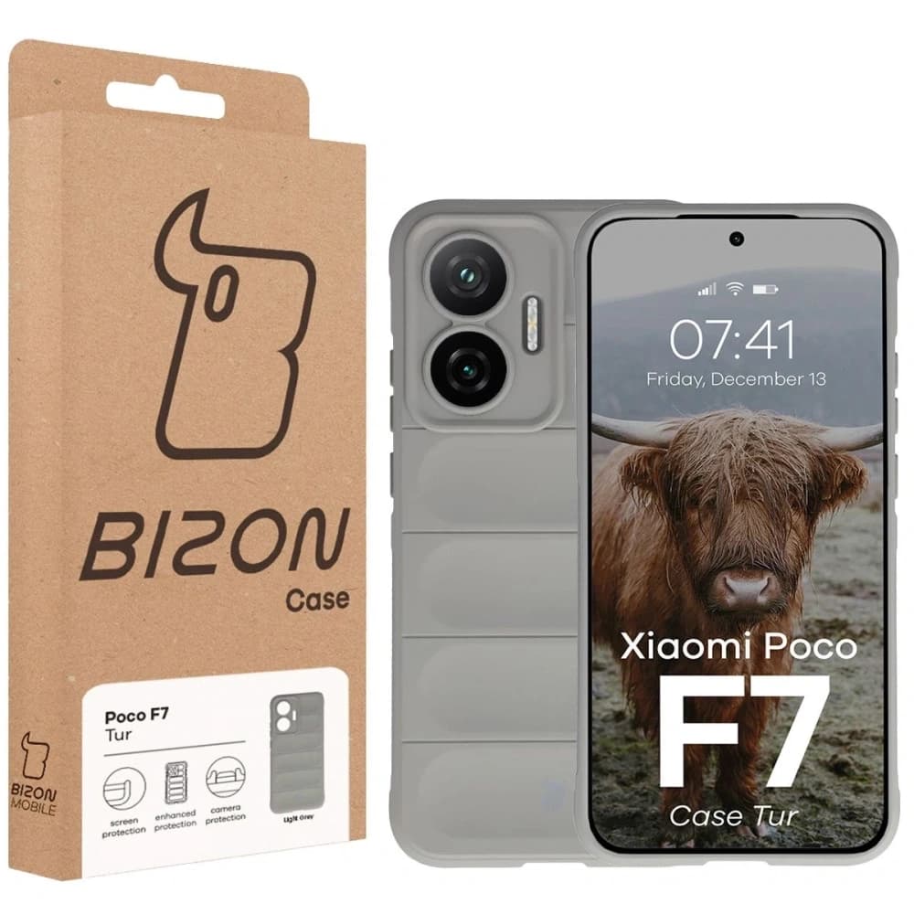 Bizon Case Tur Xiaomi POCO F7 light grey - 8