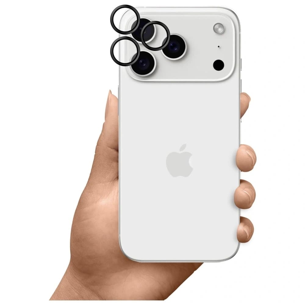 3MK HARDY Ochrana objektivu Pro Apple iPhone 17 Pro / 17 Pro Max černá - 8