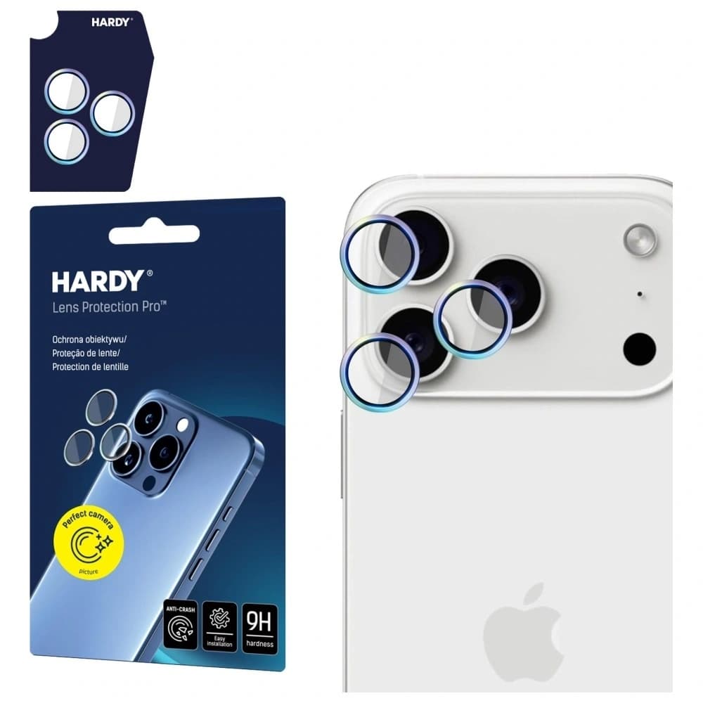 3MK HARDY Ochrana objektivu Pro Apple iPhone 17 Pro / 17 Pro Max duhová - 1