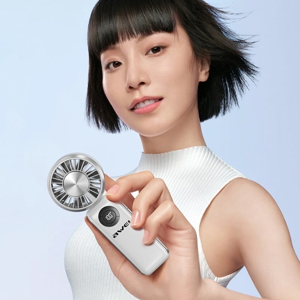 AWEI F39 Fast Ice Mini Pocket Fan white - 6