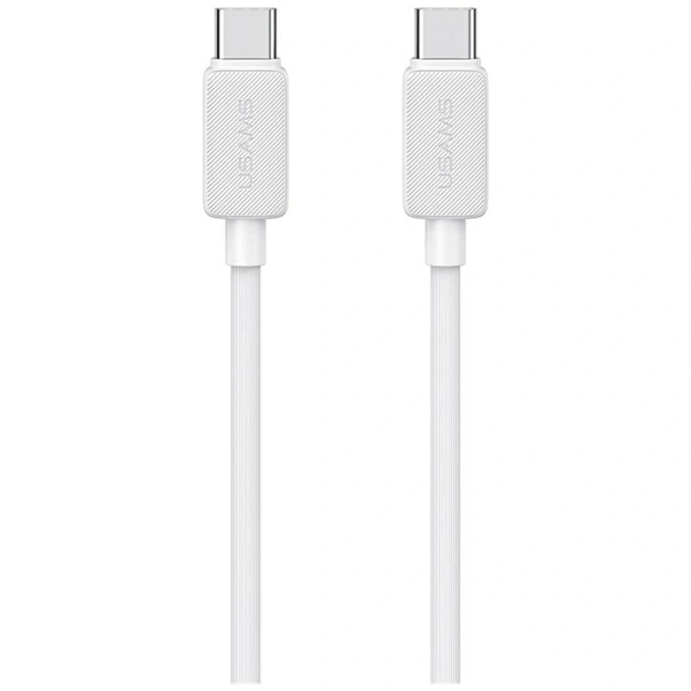 USAMS KY Serie US-SJ696 60W USB-C / USB-C Kabel 2m weiß