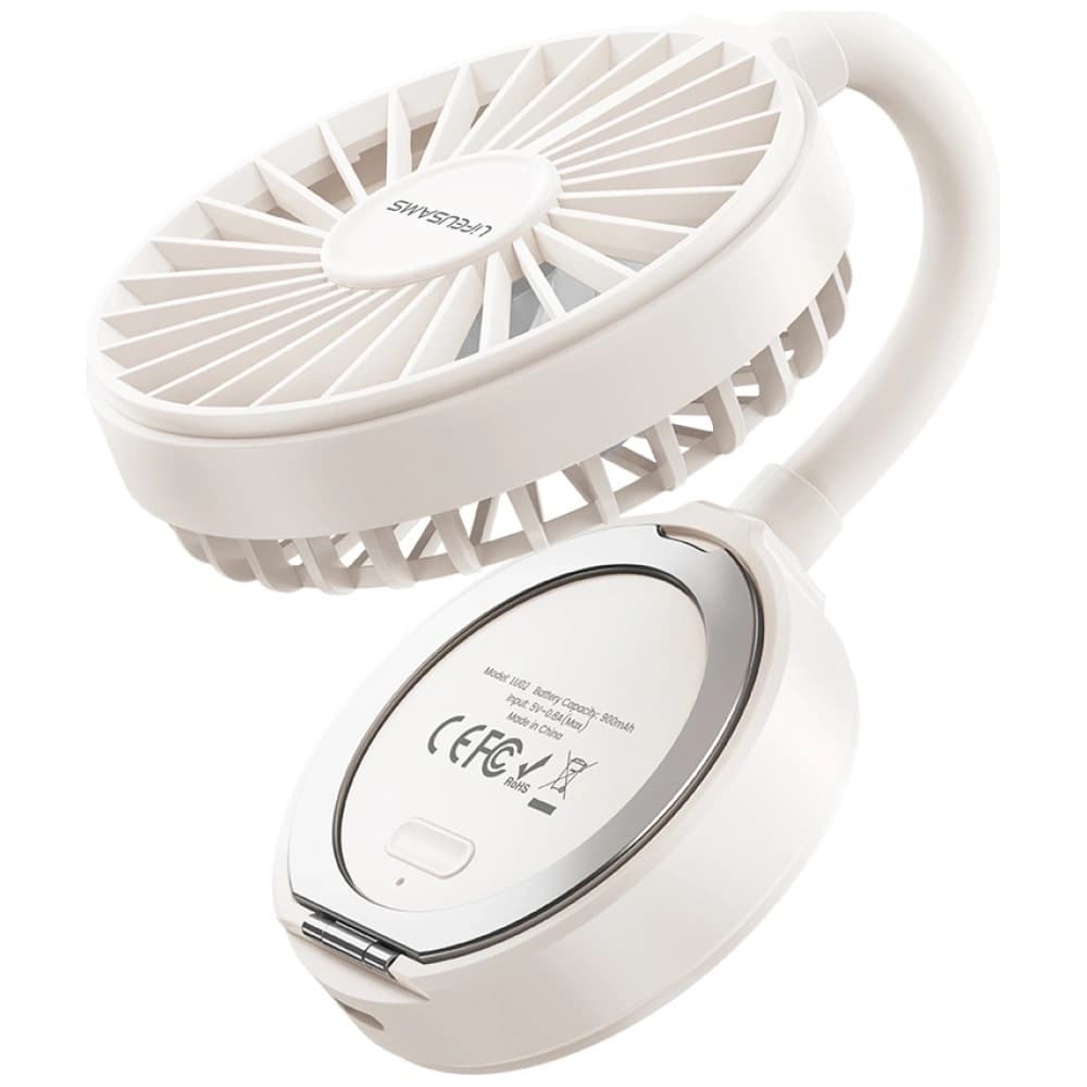 USAMS LiFE Mini Pocket Fan LU02 white - 4