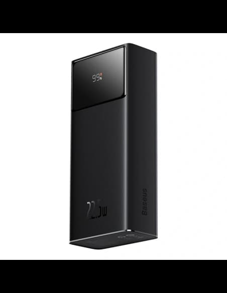 Powerbank Baseus EnerFill FP41 30000mAh 22.5W cu cablu Baseus Simple USB-A / USB-C 3A 30cm negru