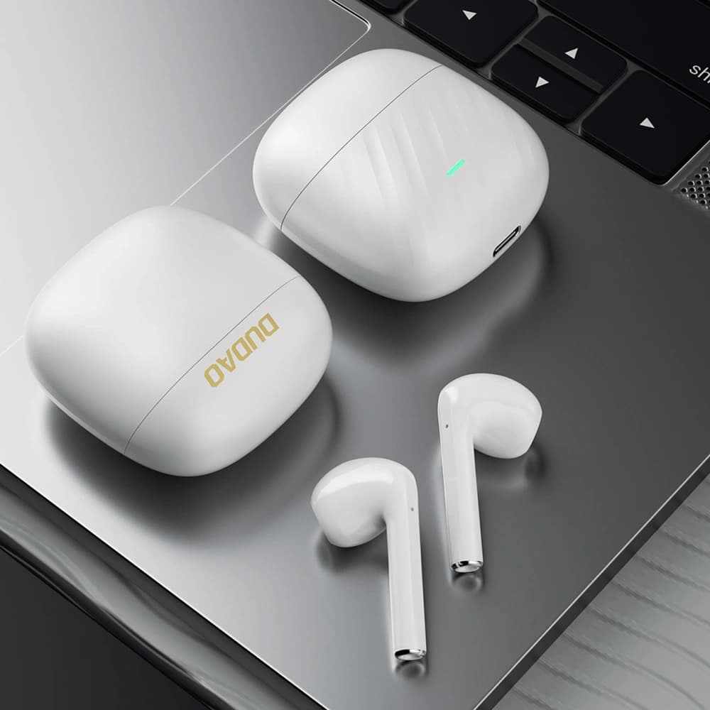Dudao U14+ TWS Wireless In-Ear Headphones Bluetooth 5.3 White - 5
