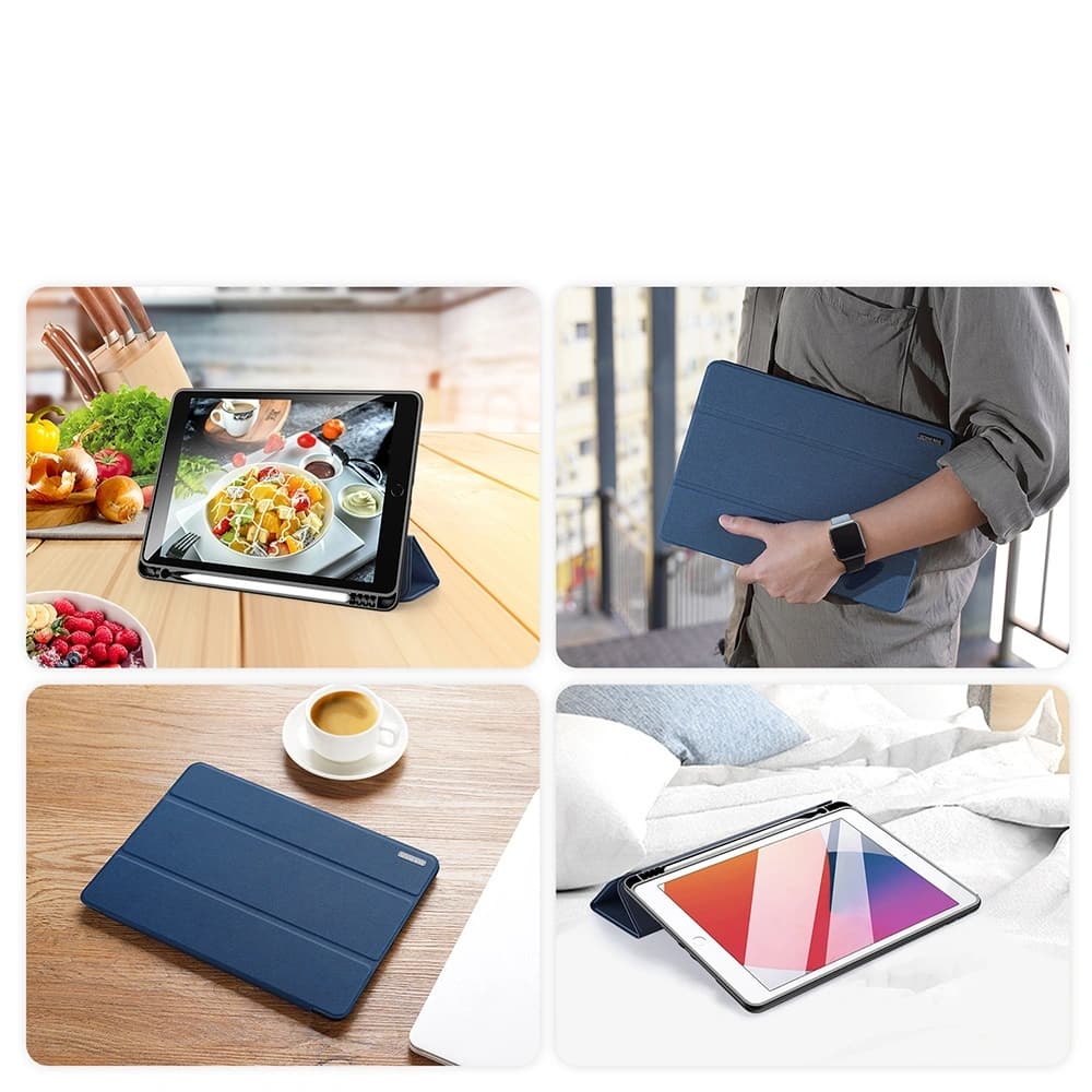 Dux Ducis Domo Etui mit Klappe und Smart Sleep für Apple iPad 10.2" 2019/2020/2021 blau - 10