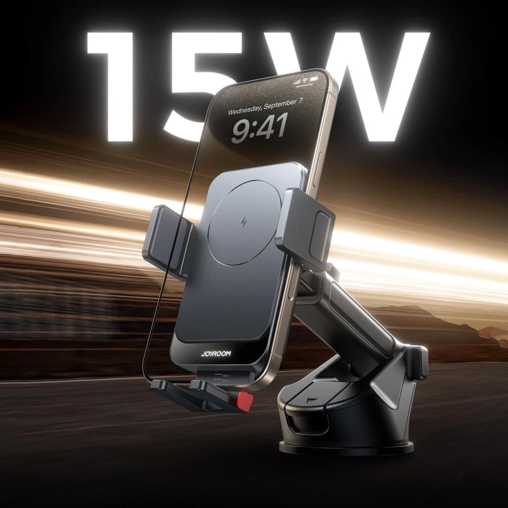 Joyroom JR-ZS241S Autohalterung für das Armaturenbrett mit induktiver Ladestation schwarz - 2