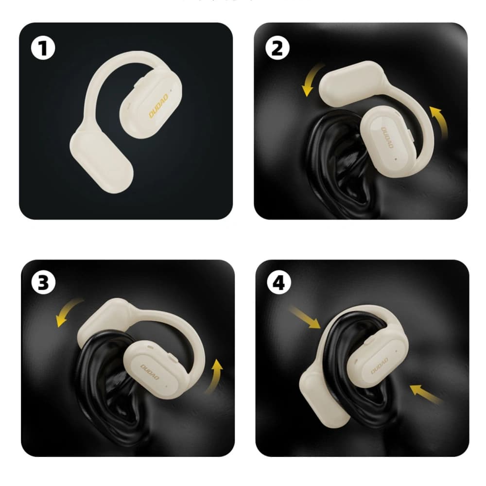 Sluchátko OWS Dudao U4A Bluetooth 5.3 IPX5 bílé - 5