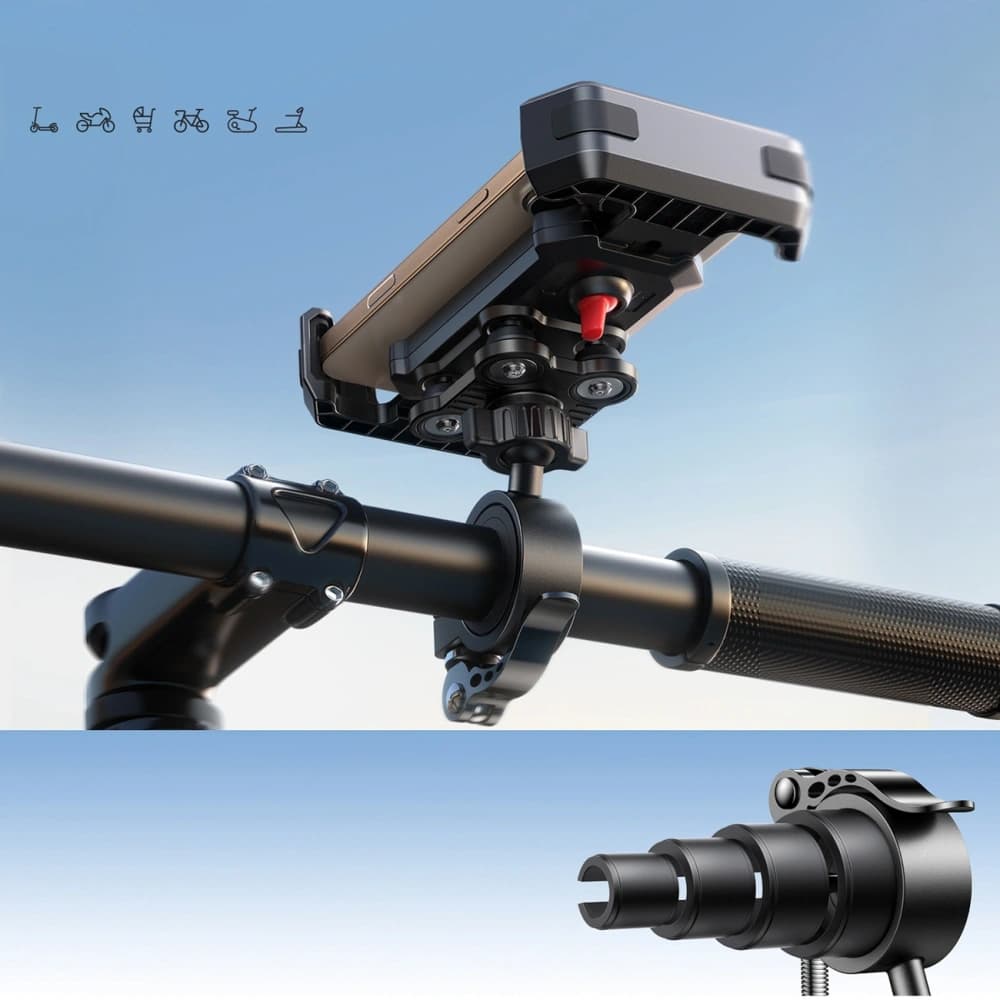 Joyroom JR-ZS428 fekete kerékpártartó - 7