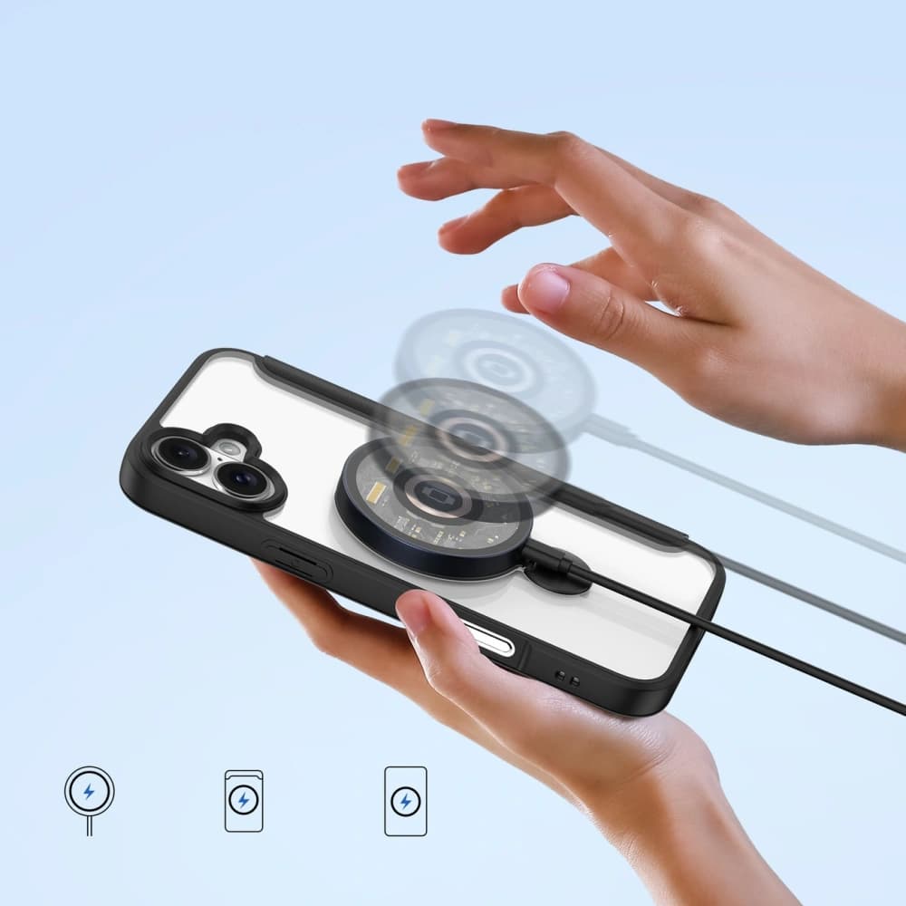 Dux Ducis Skin X Pro Flip Case for Apple iPhone 16 MagSafe Black - 5