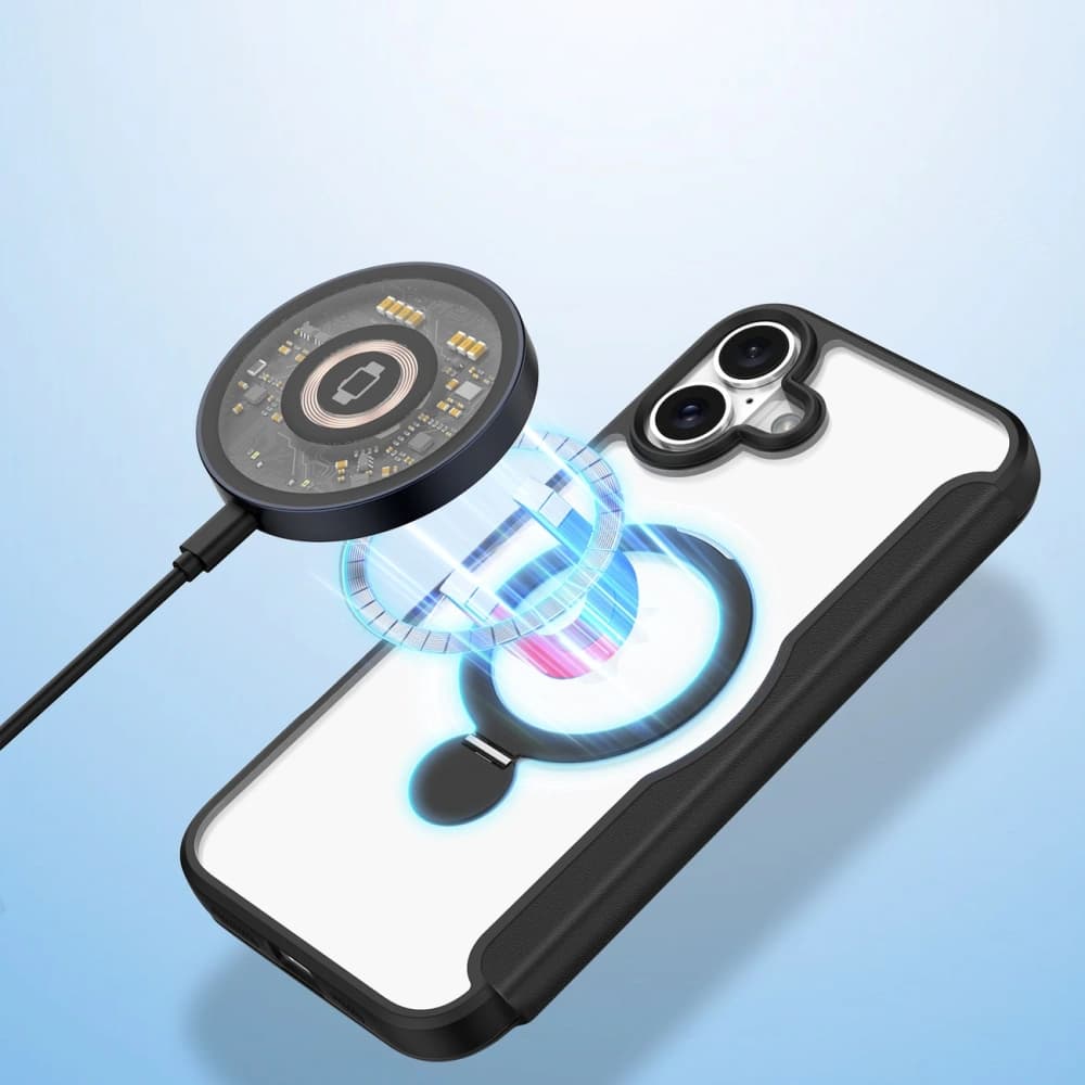 Dux Ducis Skin X Pro Flip Case for Apple iPhone 16 MagSafe Black - 6