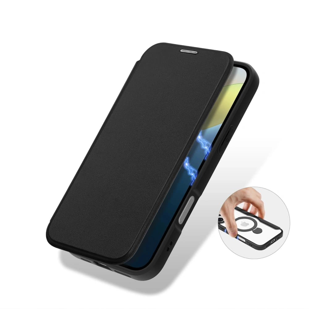 Dux Ducis Skin X Pro Flip Case for Apple iPhone 16 MagSafe Black - 10