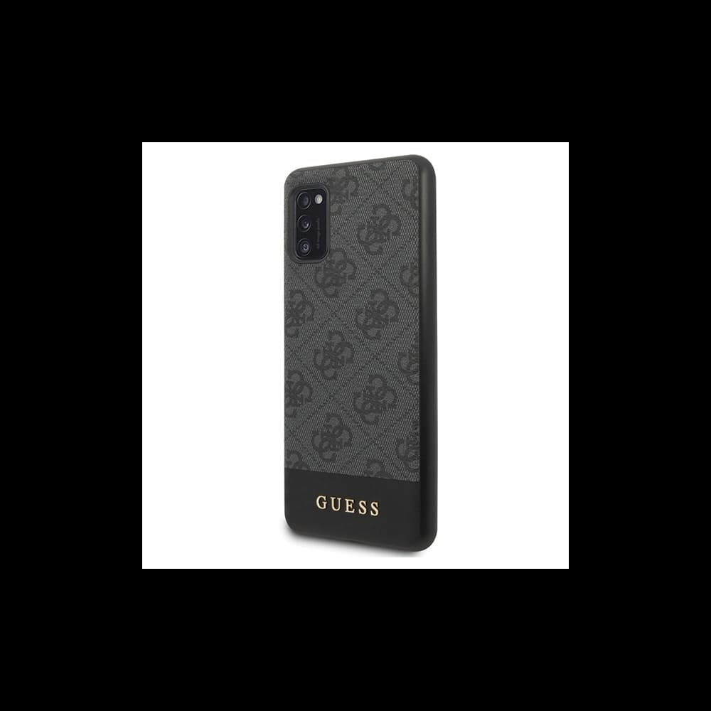Etui Guess GUHCA41G4GLGR Samsung Galaxy A41 šedé/hard case 4G Stripe Collection - 2