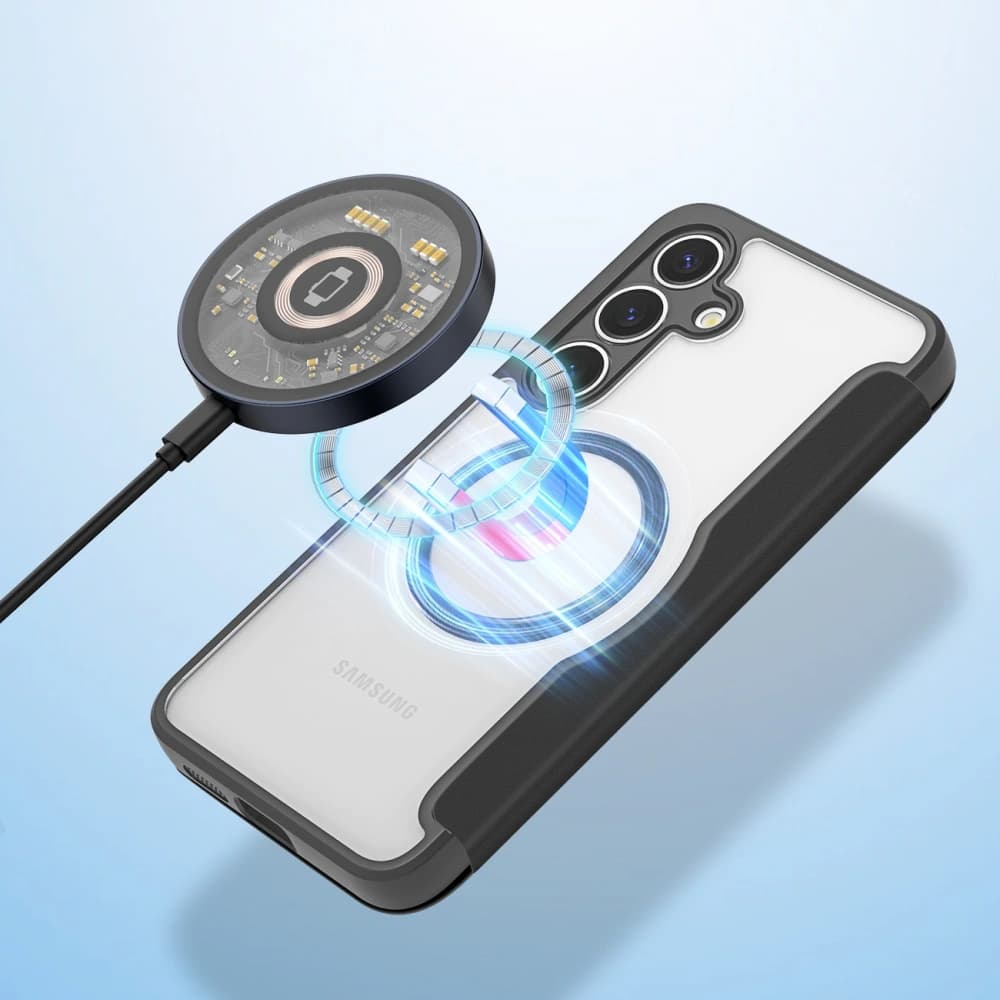 Dux Ducis Skin X Pro Flip Case for Samsung Galaxy S25 MagSafe Black - 9