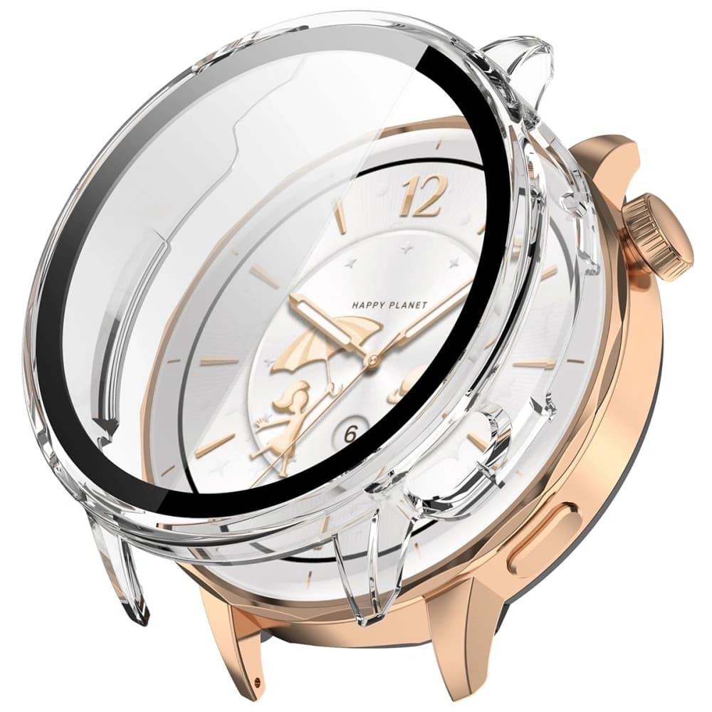 Bizon Case+Glass Watch Case with Glass for OnePlus Watch 3 43mm Transparent - 4