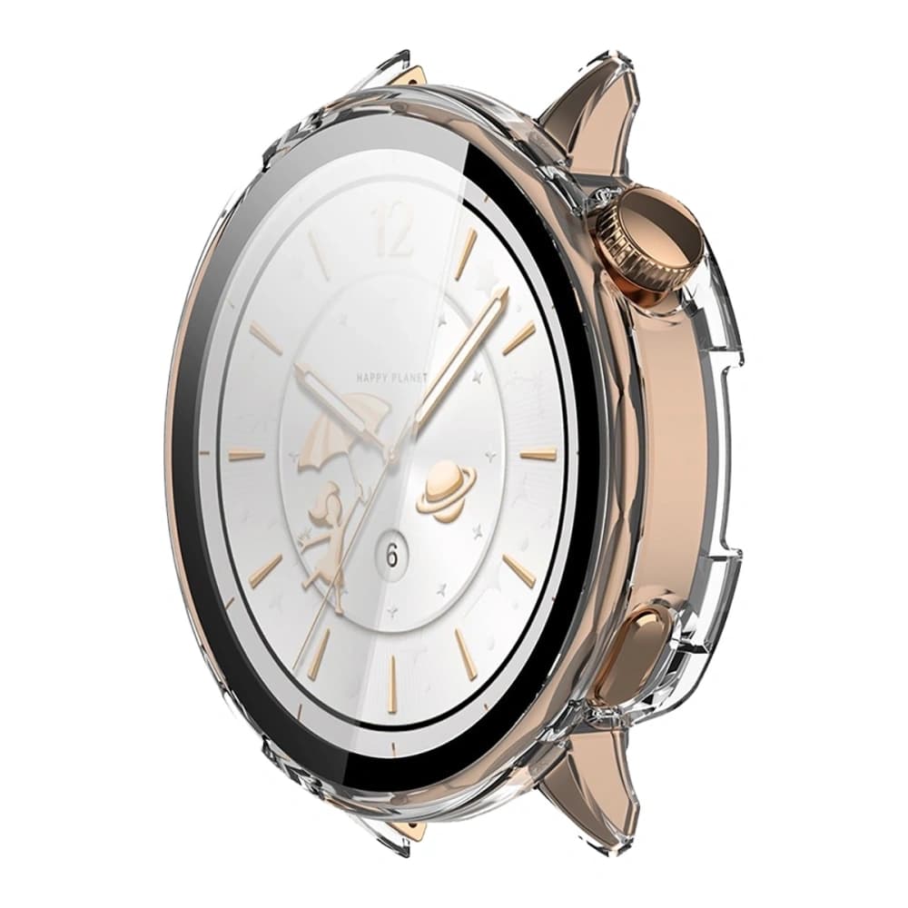 Bizon Case+Glass Watch Case with Glass for OnePlus Watch 3 43mm Transparent - 5