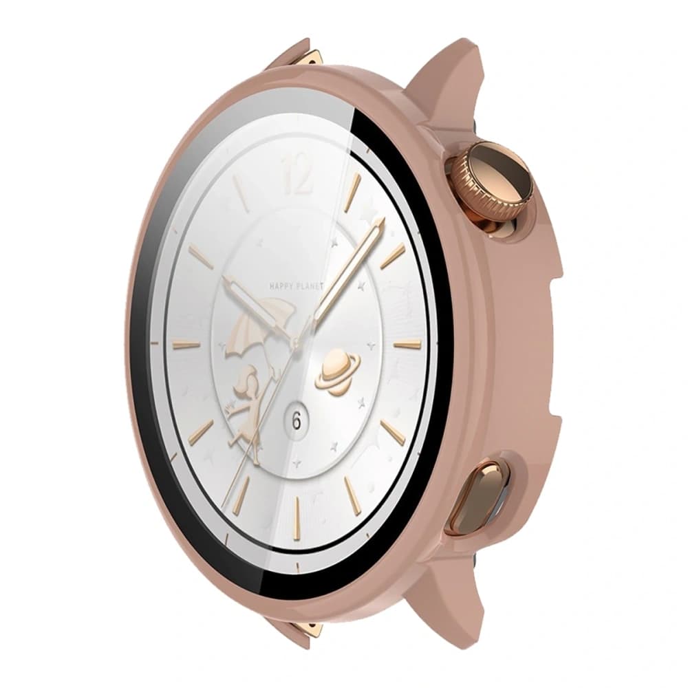 Bizon Case+Glass Watch Case with Glass for OnePlus Watch 3 43mm Pink - 5