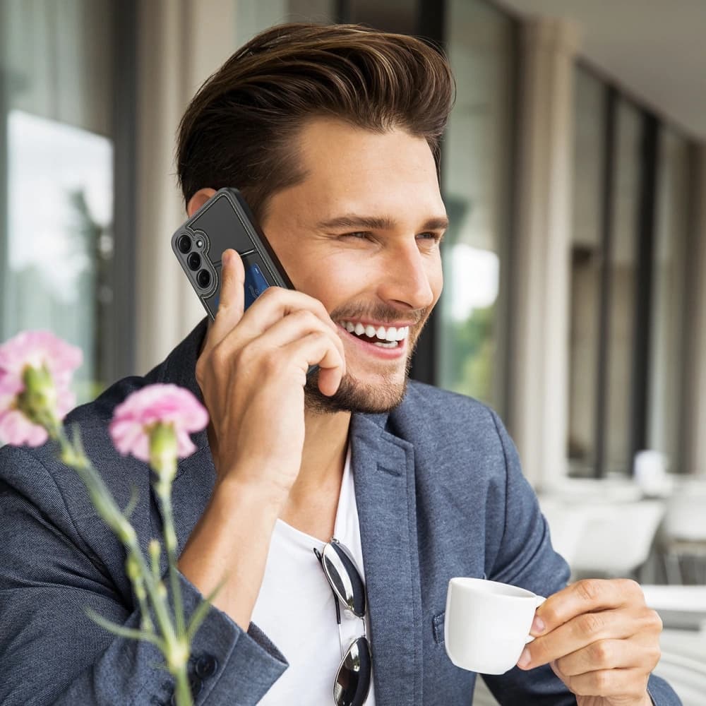 Etui Dux Ducis Rafi II na Samsung Galaxy S25+ Plus s podstavcem černé - 14