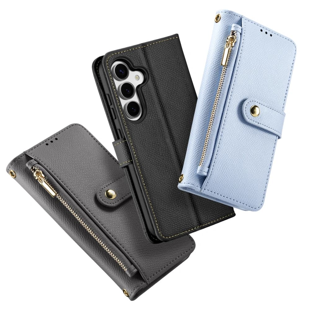 Dux Ducis Lawa Flip Case for Samsung Galaxy S25 with detachable magnetic wallet blue - 11