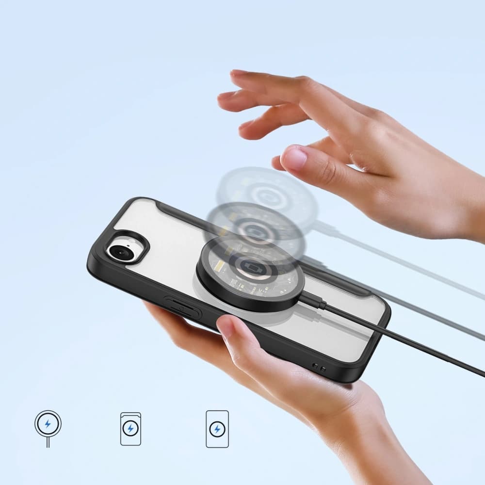 Husa cu clapetă Dux Ducis Skin X Pro cu MagSafe pentru iPhone 16e neagră - 4