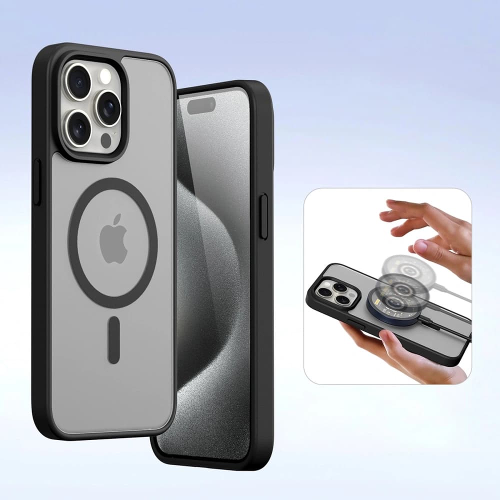 Dux Ducis Lawa fekete flip tok az Apple iPhone 15 Pro Max-hoz - 5