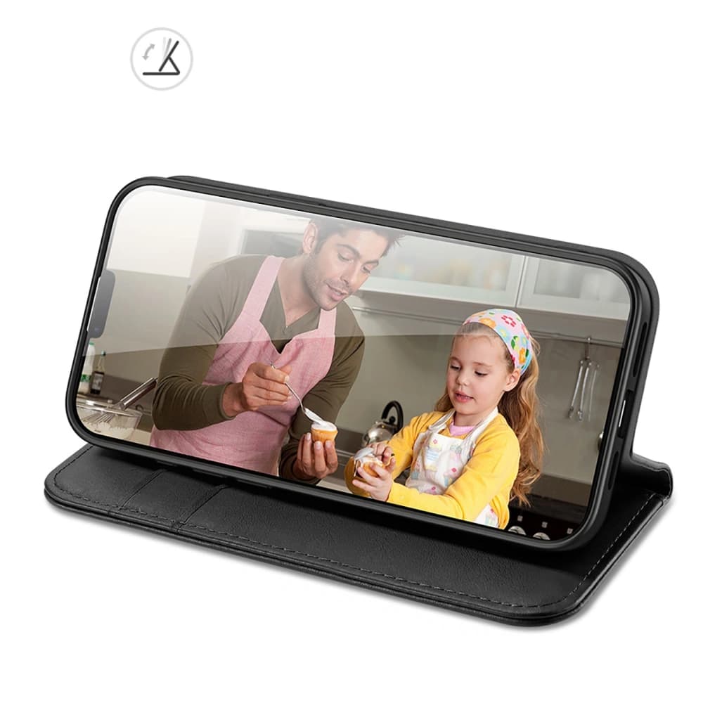 Etui cu clapetă Dux Ducis Hivo pentru Apple iPhone 16e negru - 9