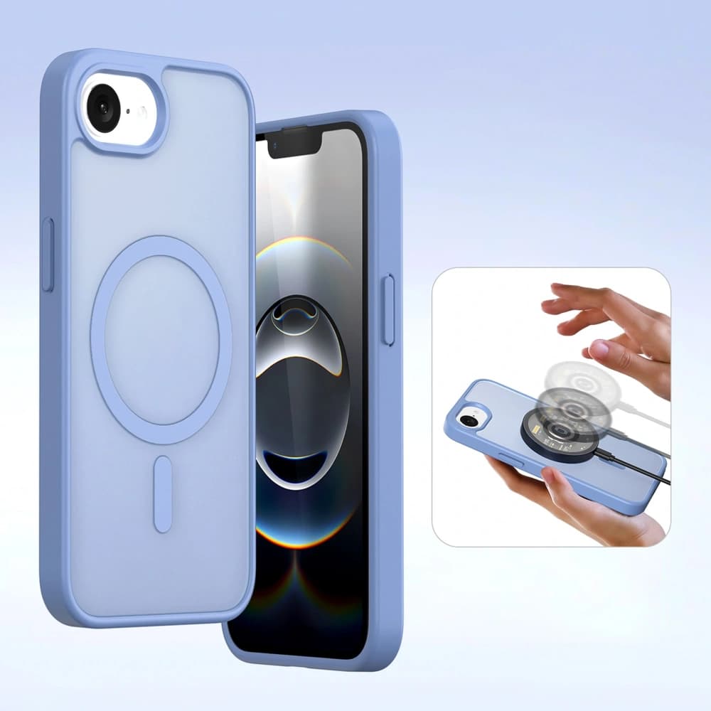 Husa cu clapetă Dux Ducis Lawa pentru Apple iPhone 16e cu portofel magnetic detașabil albastru - 7