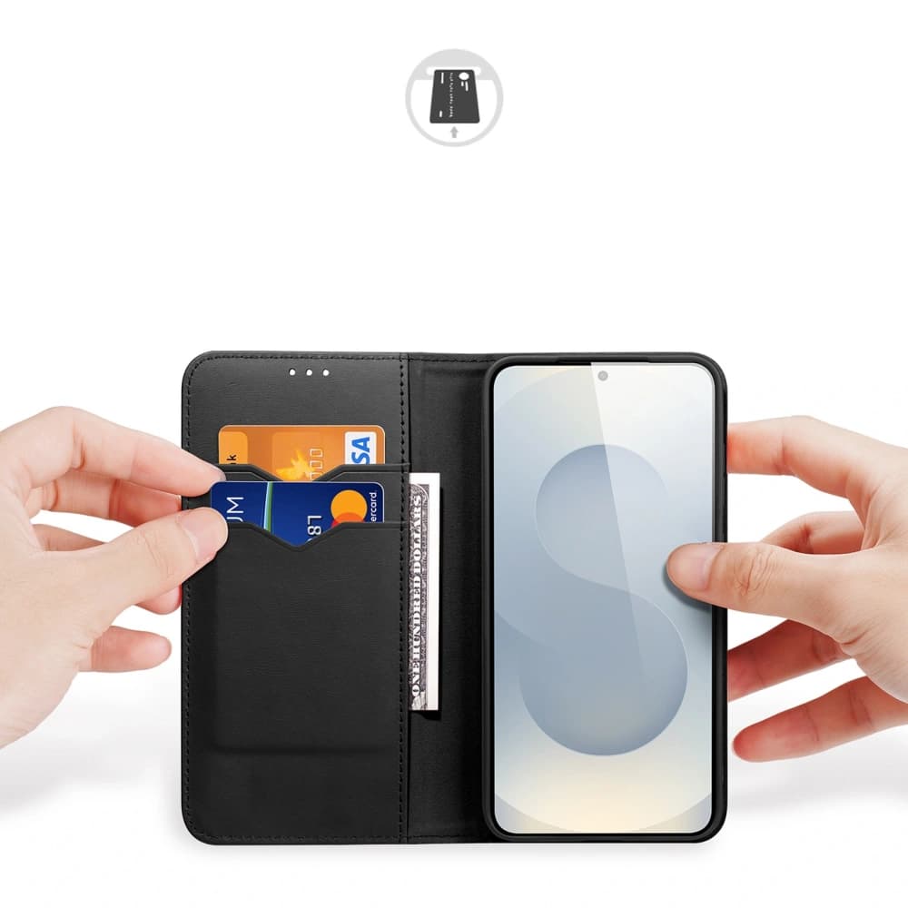 Dux Ducis Hivo Flip Case for Samsung Galaxy S25 Edge Black - 2