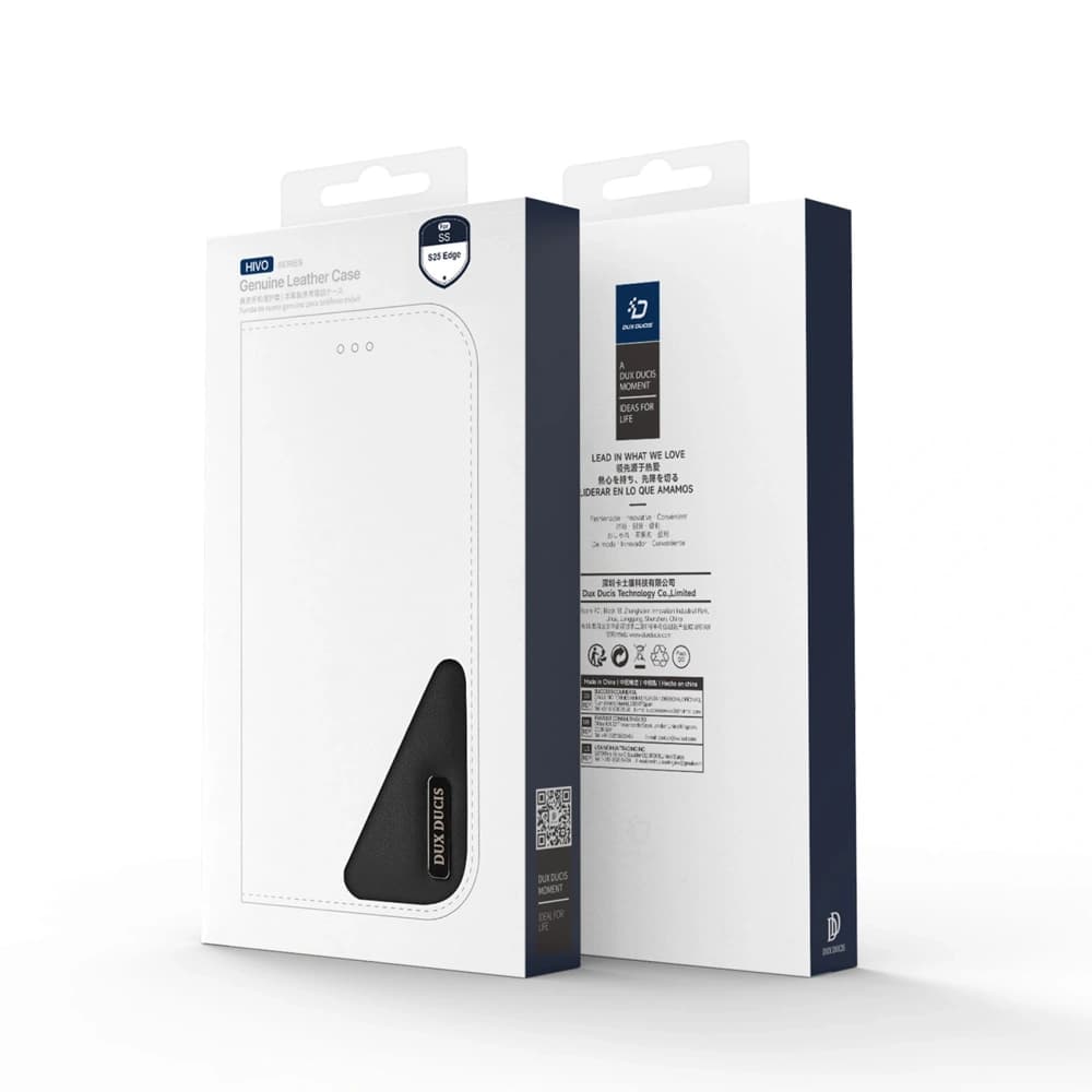 Dux Ducis Hivo Flip Case for Samsung Galaxy S25 Edge Black - 3