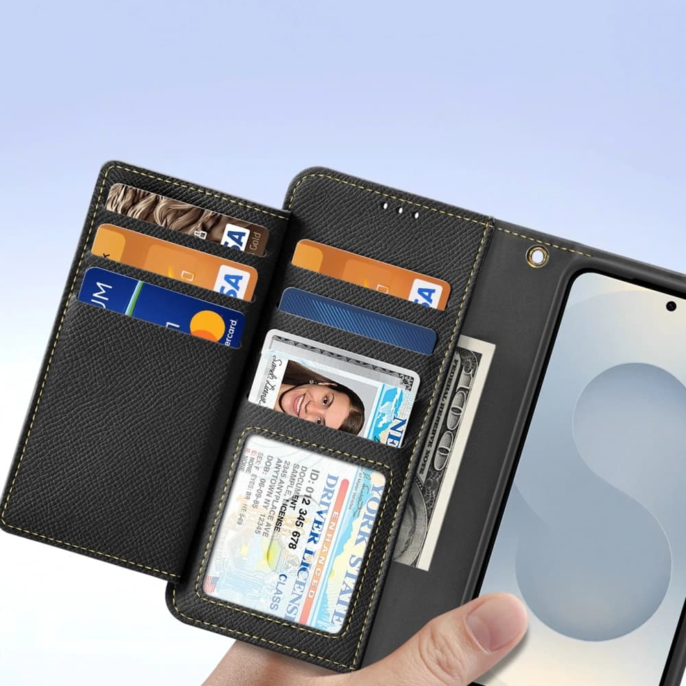 Etui s klopou Dux Ducis Lawa MagSafe pro Samsung Galaxy S25 Edge černé - 7