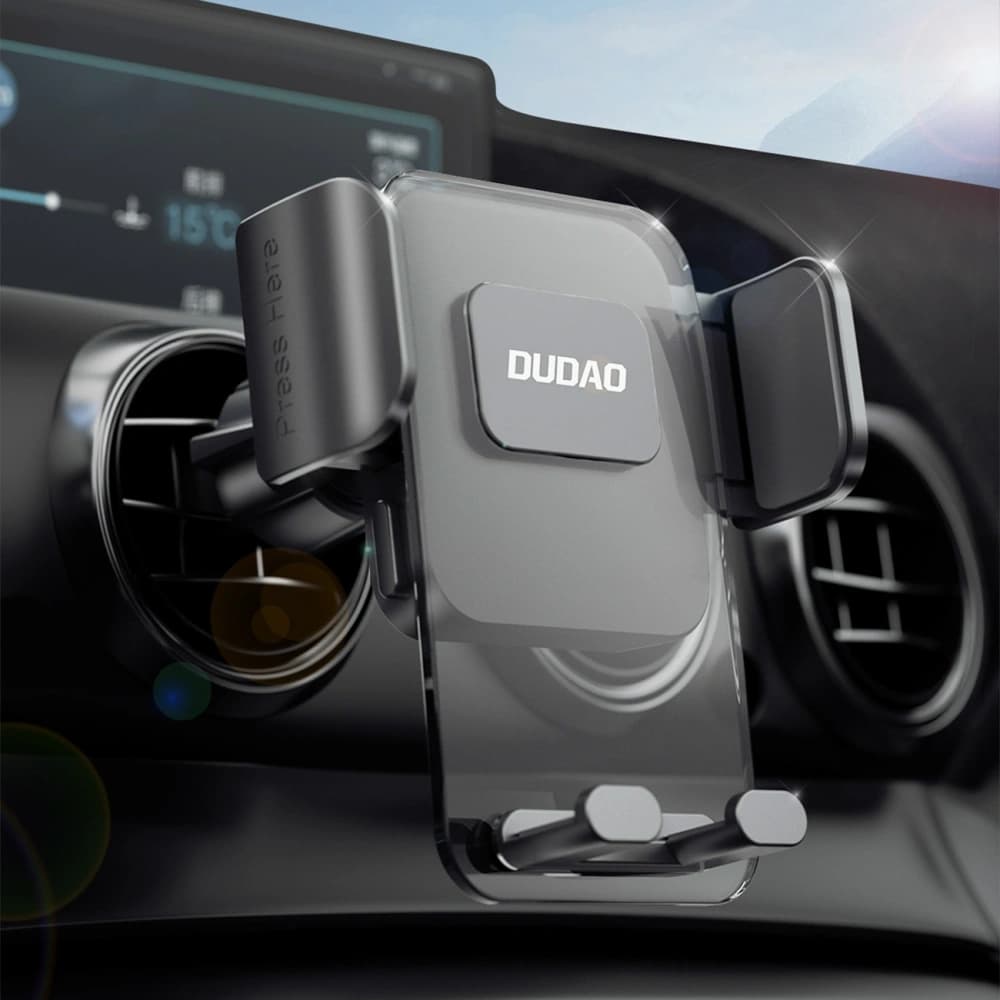 Dudao F8 Max Gravity Car Mount for Air Vent Black - 6