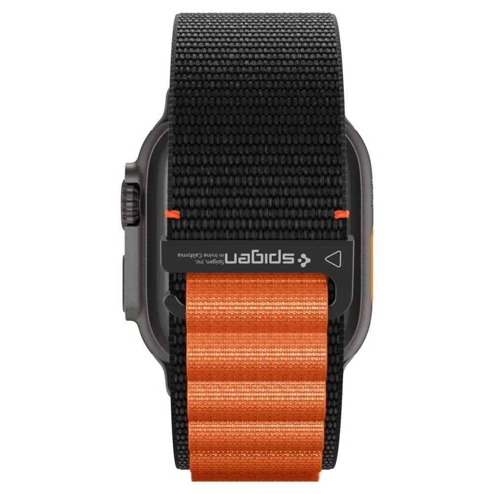 Spigen WBF1 Band für Apple Watch 6/7/8/9/10/SE/Ultra 1/2 44/45/46/49mm Schwarz/Orange - 5
