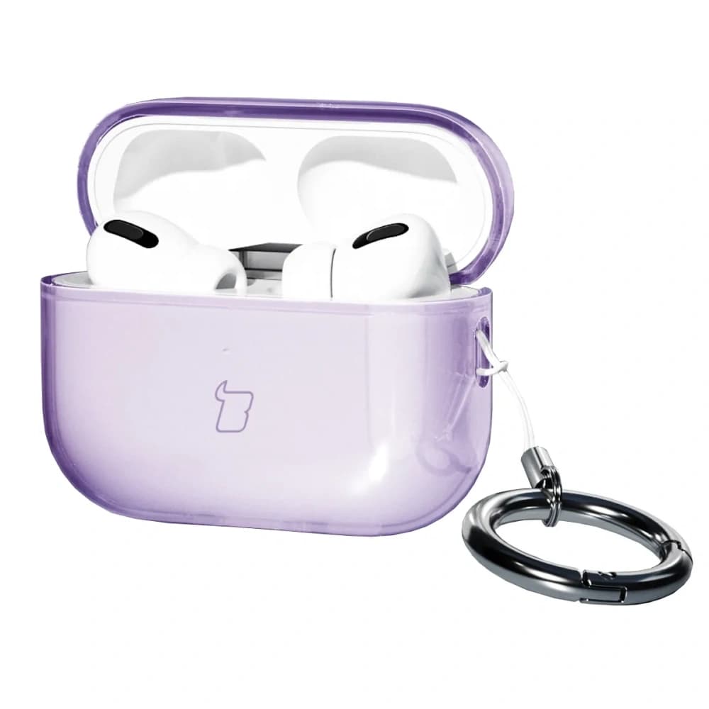 Bizon Case Headphone Clear Apple AirPods Pro 3 clear-purple