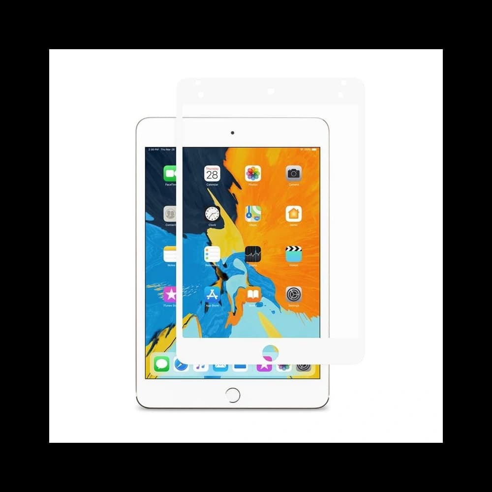 Védő, tükröződésmentes fólia Moshi iVisor AG Apple iPad mini 7.9 2015/2019 (4. és 5. generáció) (fehér keret)