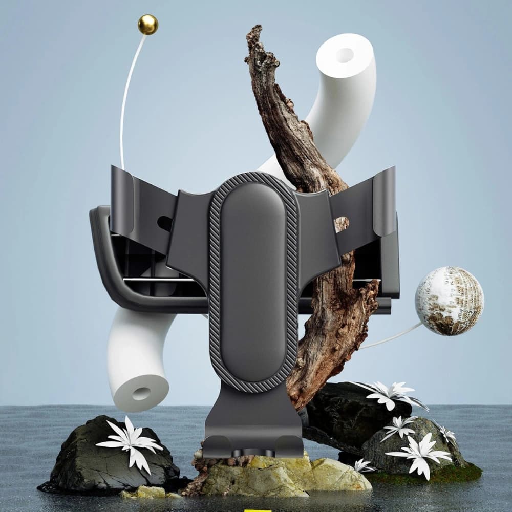 DUDAO F7s černý držák na telefon do ventilační mřížky - 6