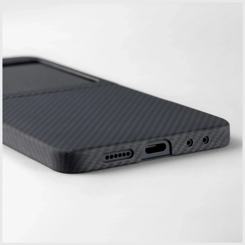 PITAKA Ultra-Dünn MagSafe Samsung Galaxy Z Flip7 schwarz grau - 5