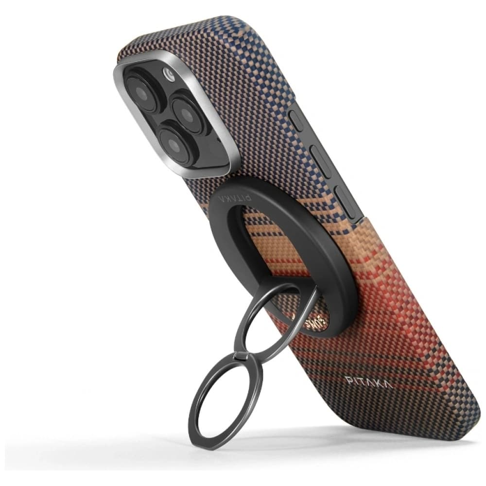 PITAKA MagEZ Grip 3 Suport Magnetic pentru Deget MagSafe cu Funcție de Stand Apus - 10