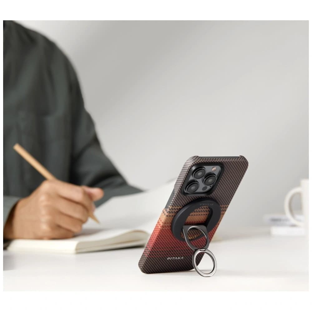PITAKA MagEZ Grip 3 Suport Magnetic pentru Deget MagSafe cu Funcție de Stand Apus - 13