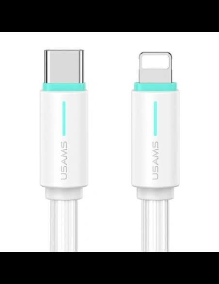 USAMS US-SJ735 SJ73530W YU sorozat SJ735USB02 USB-C / Lightning kábel 1m fehér