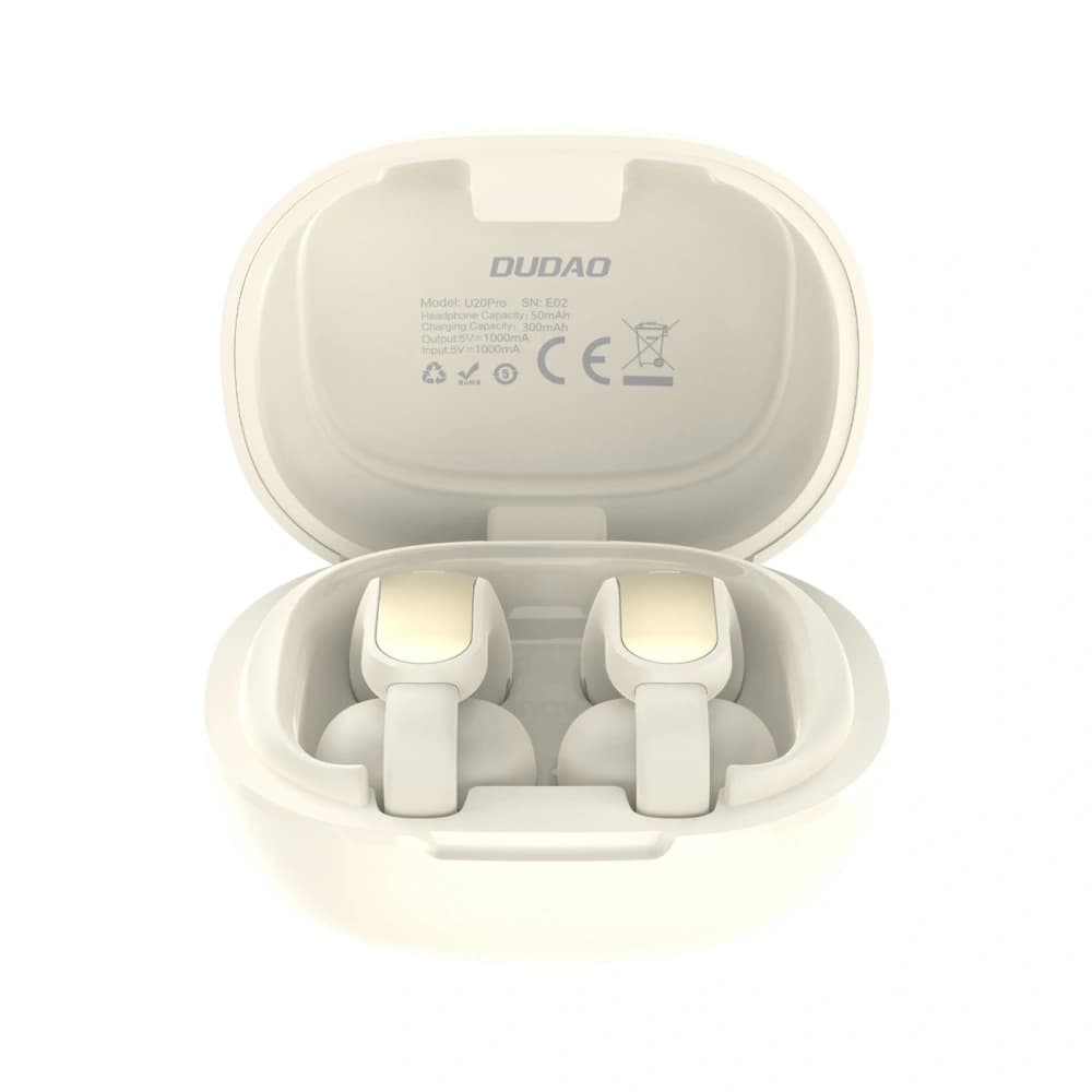 Dudao U20 Pro Offene Ohr Drahtlose Ohrhörer TWS Bluetooth 5.4 Weiß - 2