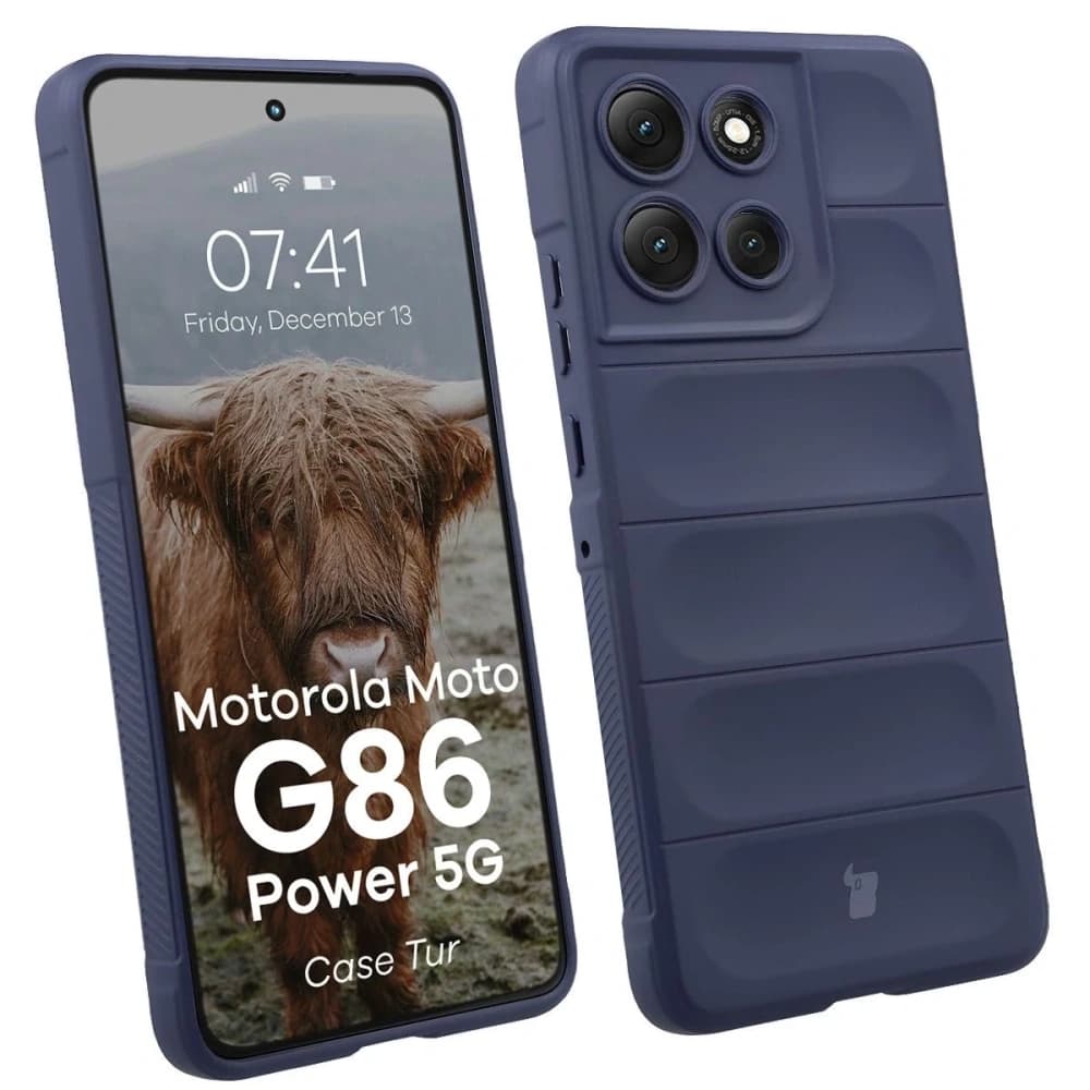 Bizon Case Tur Motorola Moto G86 Power 5G marineblau