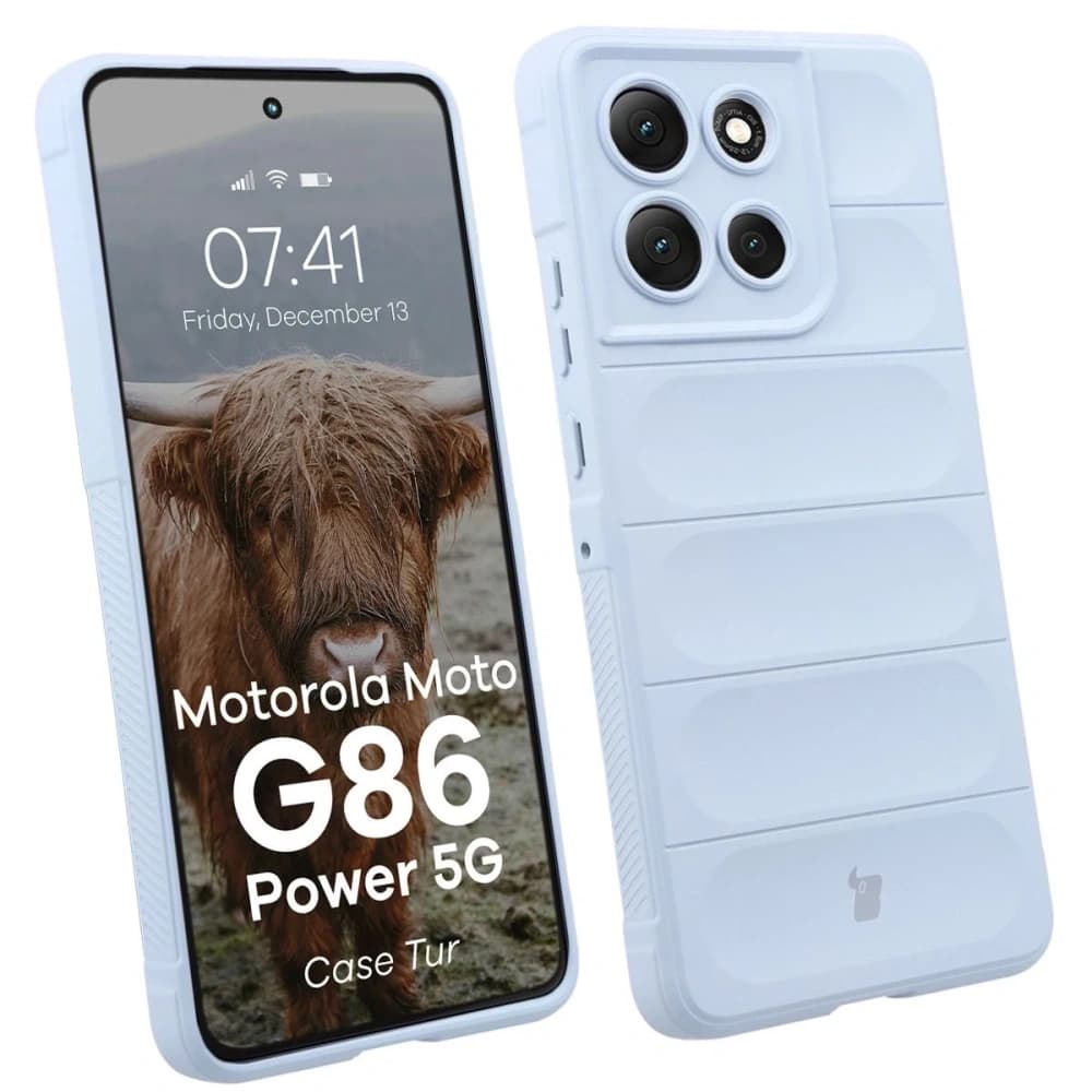Bizon Case Tur Motorola Moto G86 Power 5G hellblau
