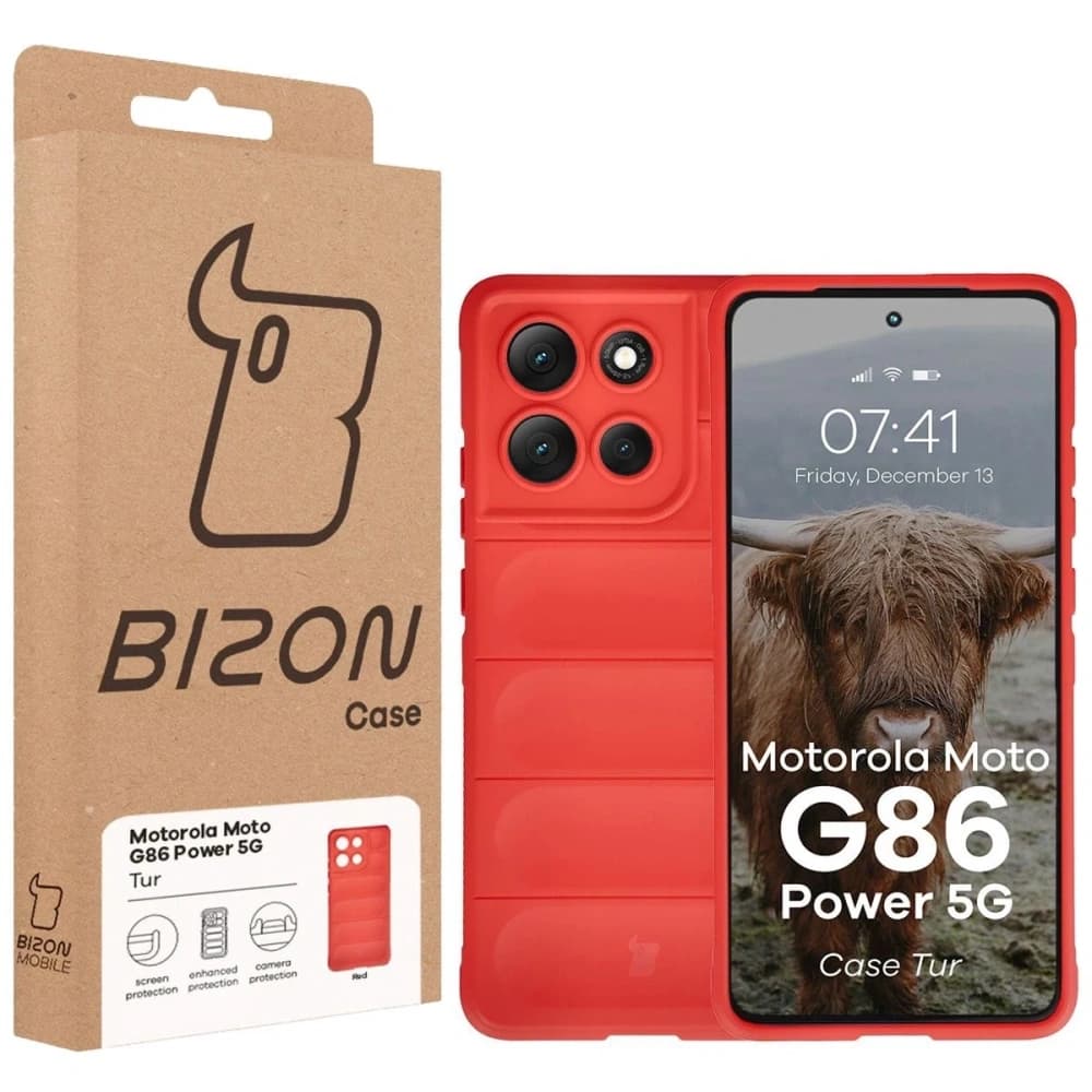 Bizon Case Tur Motorola Moto G86 Power 5G rot - 8