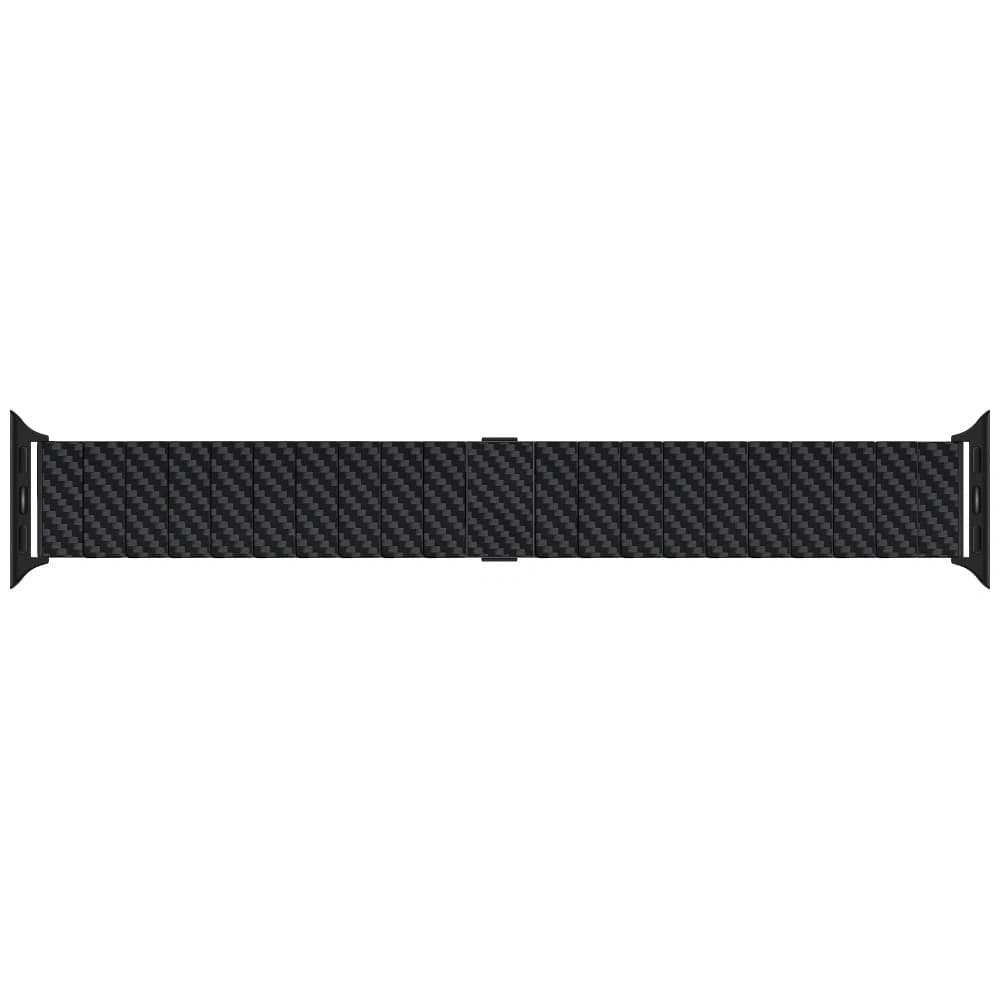 PITAKA Fibra de Carbon Modern pentru Apple Watch 1/2/3/4/5/6/7/8/9/10/11/SE/SE 3/Ultra/Ultra 2/Ultra 3 negru gri - 9