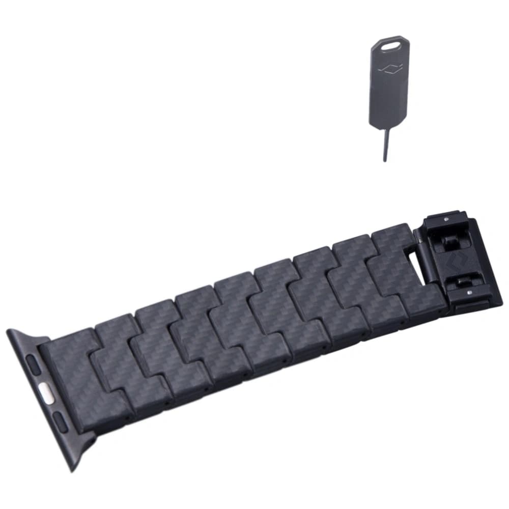 PITAKA Fibra de Carbon Modern pentru Apple Watch 1/2/3/4/5/6/7/8/9/10/11/SE/SE 3/Ultra/Ultra 2/Ultra 3 negru gri - 13