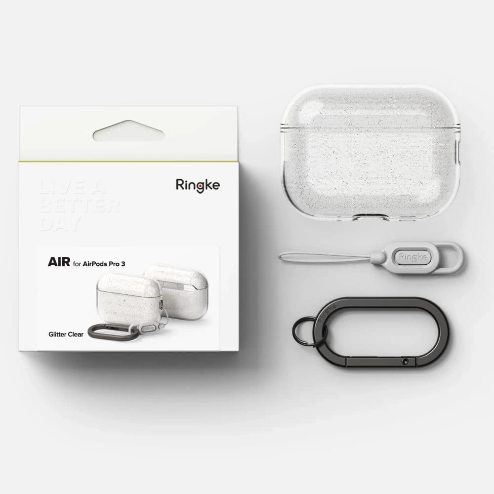 Ringke Air Apple AirPods Pro 3 Glitter Clear - 5